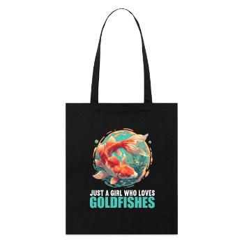 poisson rouge - Tote bag bio Stanley/Stella - noir - Devant