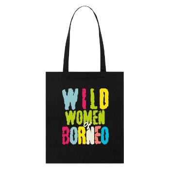 wilde Frau von Borneo Malaysian Asien insel - Stanley/Stella Bio-Stoffbeutel - Schwarz - Vorne