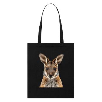 Wallaby - Stanley/Stella Bio-Stoffbeutel - Schwarz - Vorne