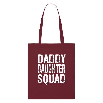 Daddy Daughter Squad - Stanley/Stella Bio-Stoffbeutel - Burgunderrot - Vorne