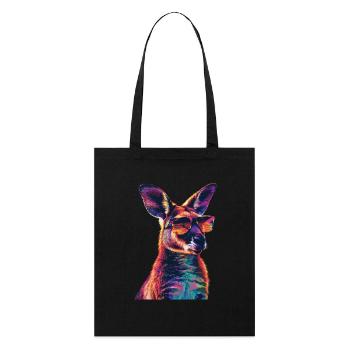 Wallaby - Stanley/Stella Bio-Stoffbeutel - Schwarz - Vorne