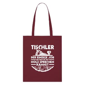 Charpentier, Charpentier, Charpentier - Tote bag bio Stanley/Stella - bordeaux - Devant