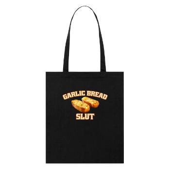Garlic Bread Liebhaber Humorvolle Knoblauchbrot - Stanley/Stella Bio-Stoffbeutel - Schwarz - Vorne