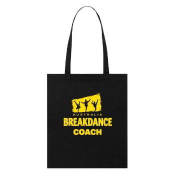 Breakdance Coach Motiv – Tänzer Outfit mit Stil - Stanley/Stella Bio-Stoffbeutel - Schwarz - Vorne