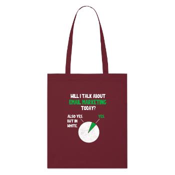 Email Internet marketing Will talk about Funny Quo - Tote bag bio Stanley/Stella - bordeaux - Devant