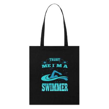 Natation Dire Fais-moi confiance, je suis un nageur - Tote bag bio Stanley/Stella - noir - Devant