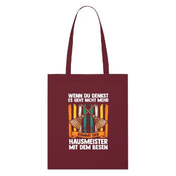 Facility Manager Caretaker Caretaker - Stanley/Stella Organic Tote Bag - burgundy - Front