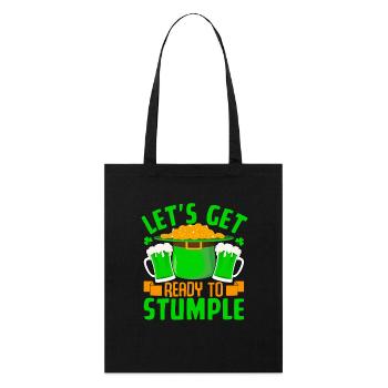 Let's get Ready to Stumple - Stanley/Stella Organic Tote Bag - black - Front