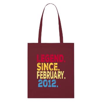 Légende depuis février 2012 Design For Kids, - Tote bag bio Stanley/Stella - bordeaux - Devant