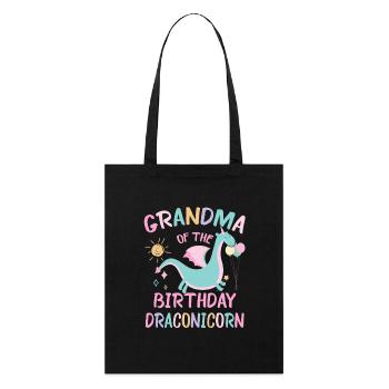 Grand-mère de la fête de famille Dracon - Tote bag bio Stanley/Stella - noir - Devant