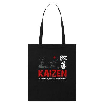 Kaizen : un voyage, pas une destination - Tote bag bio Stanley/Stella - noir - Devant