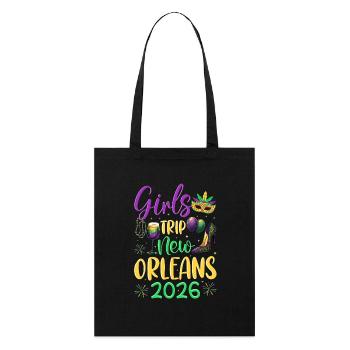 Voyage entre filles à la Nouvelle-Orléans 2026 (Garantie du prix le plus bas) - Tote bag bio Stanley/Stella - noir - Devant