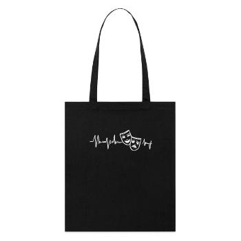 Musical Lover Heartbeat Masks - Stanley/Stella Organic Tote Bag - black - Front
