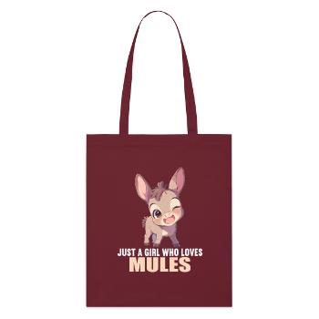 Mules Mule - Stanley/Stella Organic Tote Bag - burgundy - Front
