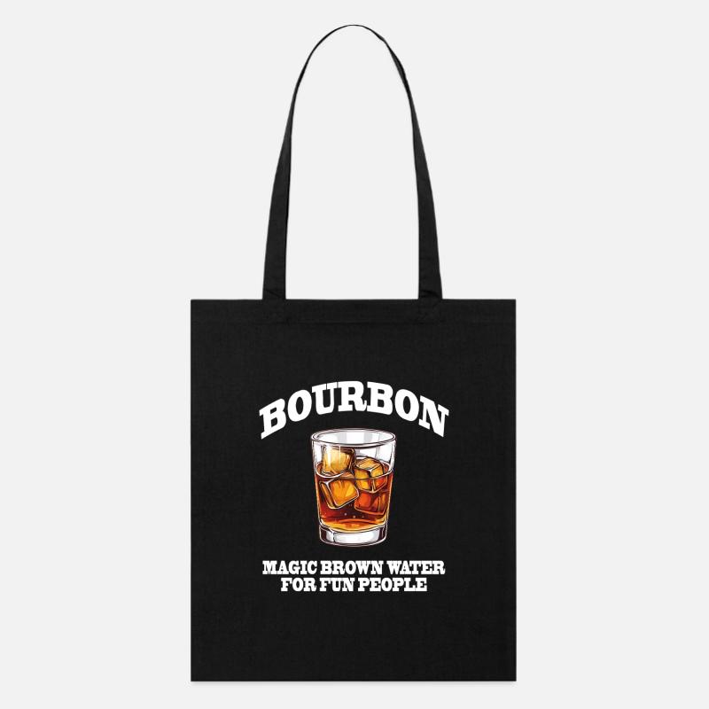 Funny Bourbon Whiskey Magic Brown Water - Stanley/Stella Organic Tote Bag - black