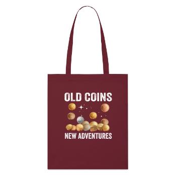 Numismatique Monnaie Collection Romaine - Tote bag bio Stanley/Stella - bordeaux - Devant