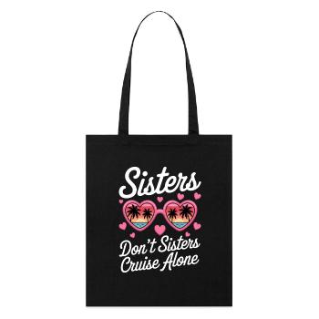 Kreuzfahrt Spruch Reise Schiffskreuzfahrt Geschenk - Stanley/Stella Bio-Stoffbeutel - Schwarz - Vorne