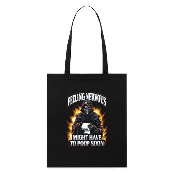 Intestin irritable Syndrom Faucheur IBS Goth Caca Humour - Tote bag bio Stanley/Stella - noir - Devant