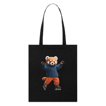 Roter Panda - Stanley/Stella Bio-Stoffbeutel - Schwarz - Vorne