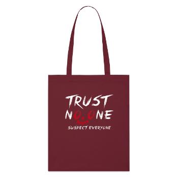 Murder Mystery Dinner Fun Night - Stanley/Stella Organic Tote Bag - burgundy - Front