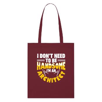 Architect - Stanley/Stella Organic Tote Bag - burgundy - Front
