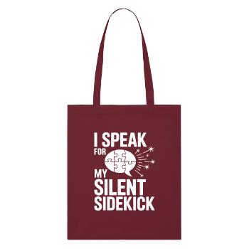 Frères et sœurs autistes - Tote bag bio Stanley/Stella - bordeaux - Devant