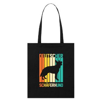 Dog German Shepherd - Stanley/Stella Organic Tote Bag - black - Front