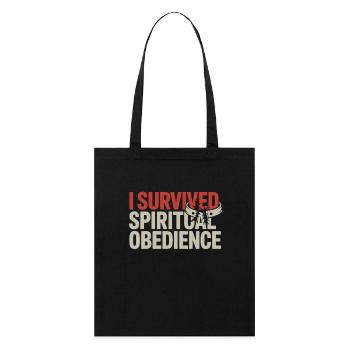 Former religious community survivors - Stanley/Stella Organic Tote Bag - black - Front
