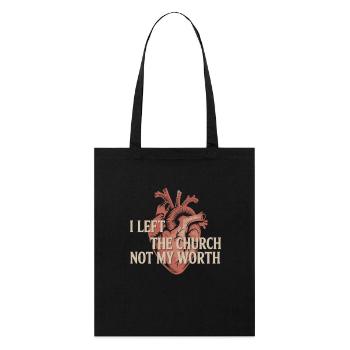 Former religious community survivors - Stanley/Stella Organic Tote Bag - black - Front