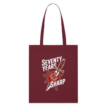 Des personnes âgées tatouées vieillissant fièrement, - Tote bag bio Stanley/Stella - bordeaux - Devant
