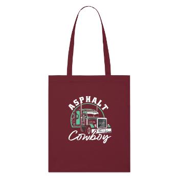 Asphalte Cowboy Trucker Motif - Tote bag bio Stanley/Stella - bordeaux - Devant