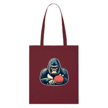 Ping-pong - Tote bag bio Stanley/Stella - bordeaux - Devant