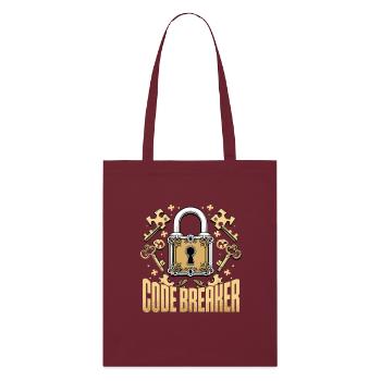 Décrypteur de code de salle d’évasion - Tote bag bio Stanley/Stella - bordeaux - Devant