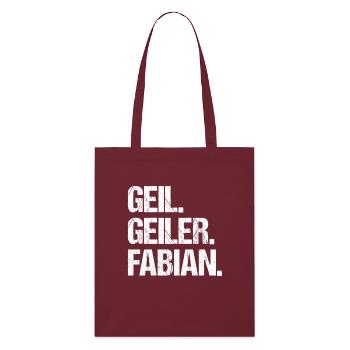 Fabian - Stanley/Stella Organic Tote Bag - burgundy - Front