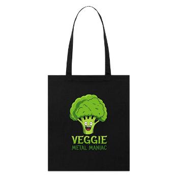 Veggie Metal Maniac - Musique Vegan - Dicton - Tote bag bio Stanley/Stella - noir - Devant