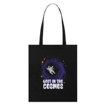 Lost in the Cosmos - Astronaut - Weltall - Stanley/Stella Bio-Stoffbeutel - Schwarz - Vorne