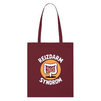 Syndrome de l’intestin irritable Humeur Digestion - Tote bag bio Stanley/Stella - bordeaux - Devant