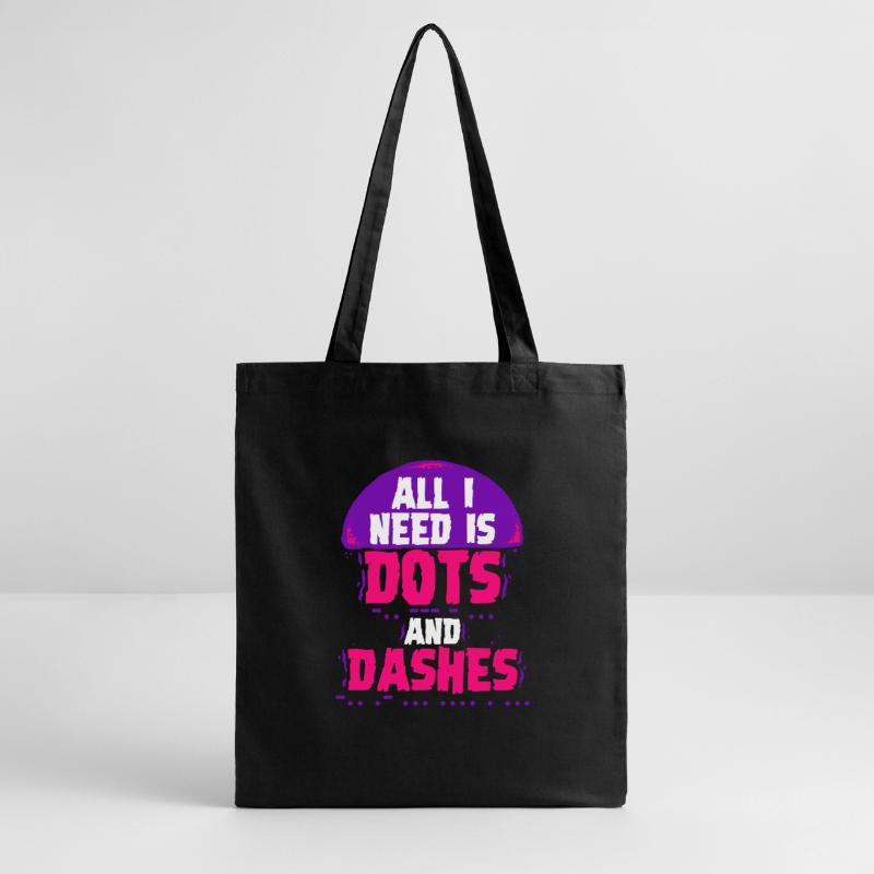 Morsecode Morse Code Points et tirets Tote bag bio Stanley/Stella