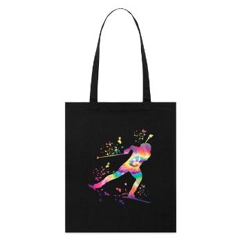 Biathlete Nordic Combined Biathlon - Stanley/Stella Organic Tote Bag - black - Front