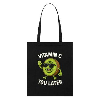 Vitamine C Fruit Kiwi - Tote bag bio Stanley/Stella - noir - Devant