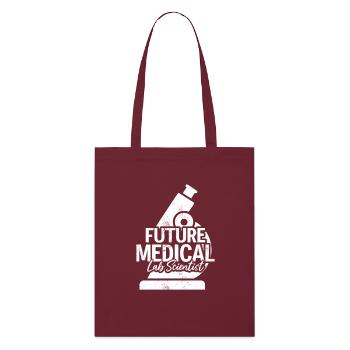 Futur scientifique de laboratoire médical Funny Med Lab - Tote bag bio Stanley/Stella - bordeaux - Devant