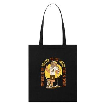 Commentateur Présentateur sportif - Tote bag bio Stanley/Stella - noir - Devant
