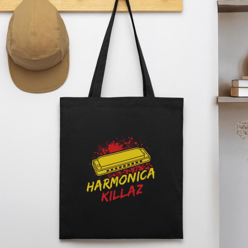Funny Harmonica Player Killaz Harmonica Stanley/Stella Organic Tote Bag