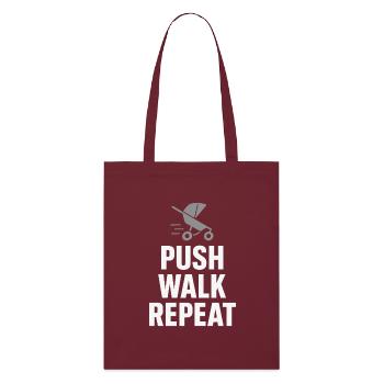 Crèche Papa Paternité Fierté - Tote bag bio Stanley/Stella - bordeaux - Devant