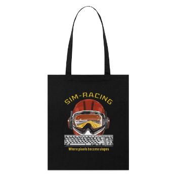 SIM RACING Là où les pixels deviennent des pentes - Tote bag bio Stanley/Stella - noir - Devant