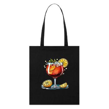 MÉLANGE À BOISSON ROUGE - Tote bag bio Stanley/Stella - noir - Devant