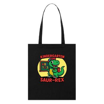 Nursery Saur-Rex Dinosaur - Stanley/Stella Organic Tote Bag - black - Front
