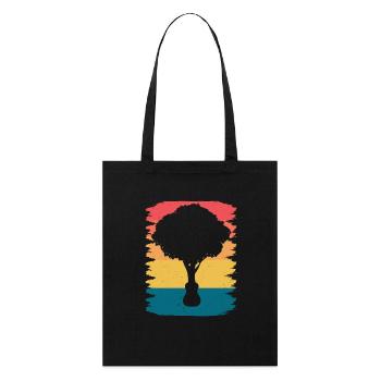 Yggdrasil Nature Musicien Arbre De Vie - Tote bag bio Stanley/Stella - noir - Devant