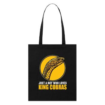 Cobras royaux Cobra royaux - Tote bag bio Stanley/Stella - noir - Devant