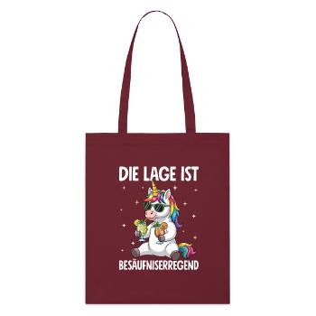 La situation est l’ivresse - Tote bag bio Stanley/Stella - bordeaux - Devant
